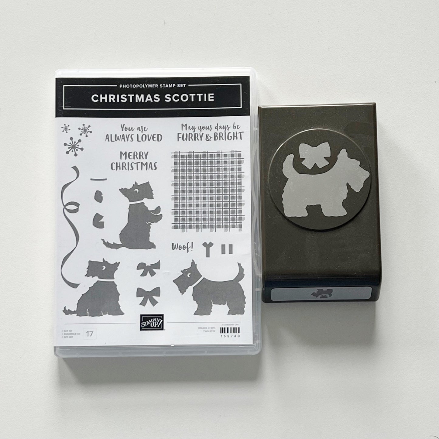 Stampin’ Up! Christmas Scottie Stamp & Punch
